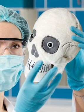 GIANT MICROBES Skull Plush